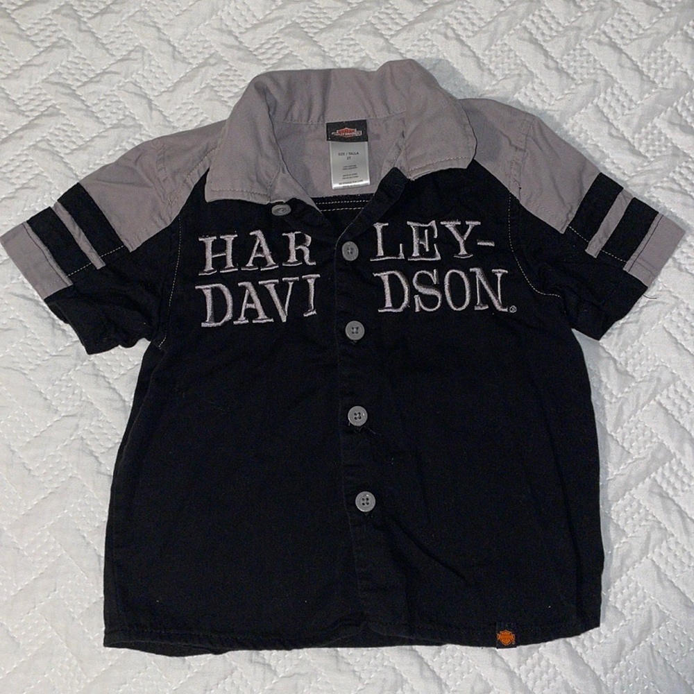 Harley Davidson 2T Work Shop Collared Shirt